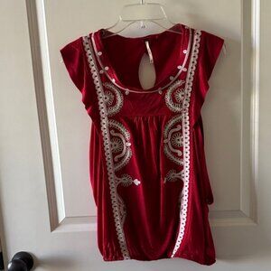 Free People drape sleeveless blouse